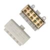 Splitter Wire Connector 1 in 4 Out High Power Brass Conductor Quick Wiring Terminal Block 80A 1000V 4pcs