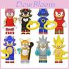 Blocos de Construção Sonic Brinquedos Para Crianças Miniaturas de Figuras de Ação Para Fãs de Anime
