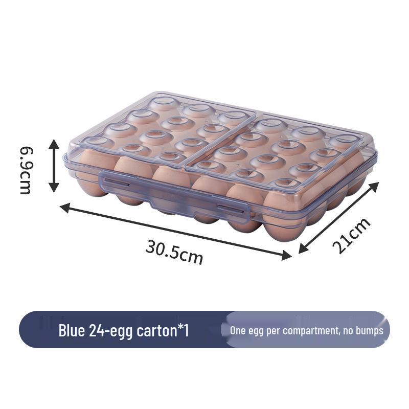 Shockproof Outdoor Egg Storage Box - Shatterproof, Transparent Plastic Tray for Camping and Refrigerator Use