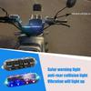 2pcs Car Solar Powered LED Lights Fake Car Warning Lights LED Flashing Warning Lights
