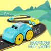 Baby Bath Toys Amphibious Cars Bathroom Floating Clockwork Toy Car Children Bathing Cartoon Swimming Water Playing Toy for Kids
