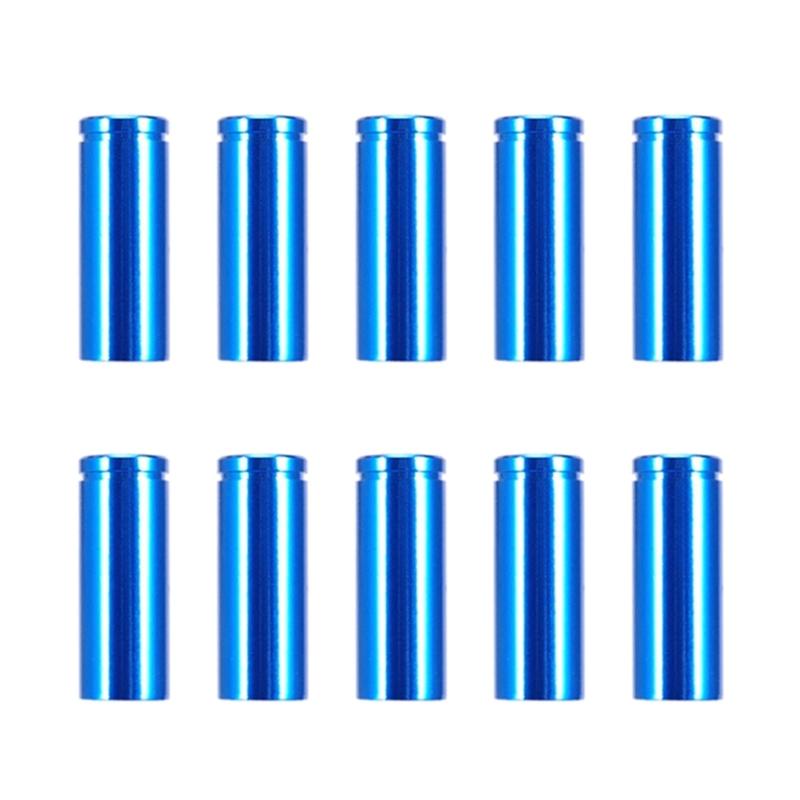 10Pcs/pack Aluminum Alloy Bicycles Brake Cable Cap End Tips Crimp Road Mountain Bikes Cable End Caps Set for Bike Shift