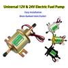 HEP-02A 12V 24V Electric Fuel Pump Low Pressure Fuel Transfer Pump 8mm Port Gas Diesel Car Marine Generator Carburetor System