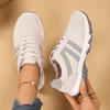 Large Size Casual Sports Shoes Women's Autumn New Casual Women's Shoes Comfortable Flat Bottom Round Head Lace-up Single Shoes