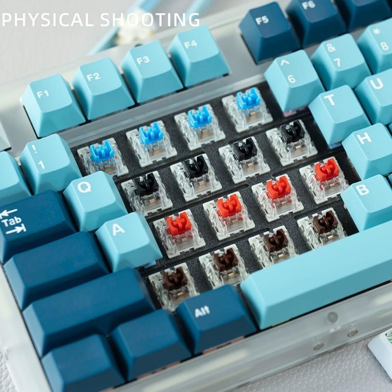 Metal Plastic Composite Linear Switches For Mechanical Keyboards With Hot Swap Function Black Red Brown Blue Option