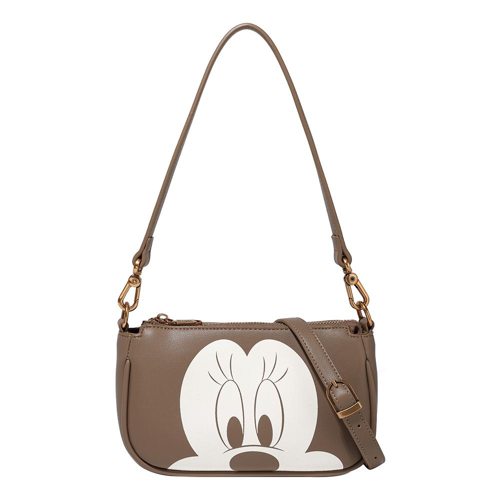 New Disney Mickey Series PVC With Polyester Shoulder Bag Regular Women's Night Black/Coffee/Milk Coffee BMK-71671B