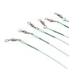 100PCS with Snaps Wire Leaders Steel Leader Wire Portable Fishing Wire Leaders  Hook Connection