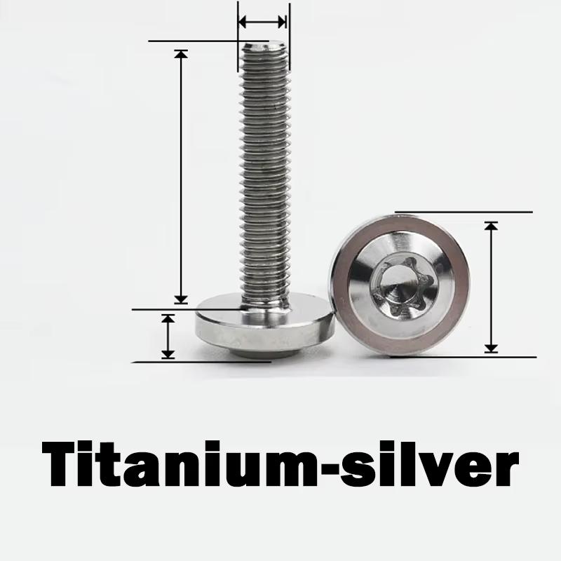 1pcs Truss Torx Head Screw Titanium Ti Bolt M4 M5 M6 M8 Length:10-60mm For Motorcycle,Bicycle Part Modification Fasteners