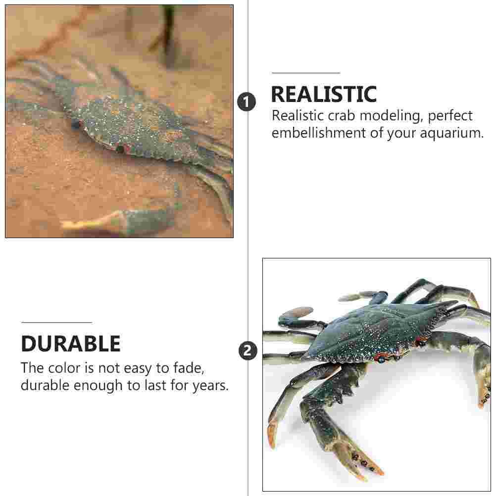Umělé Krabi Dekorace Životaschopný Krabí Dekor Akvárium Simulace Mořští Krabi Zvířecí Model Krabí Figurka Domácí Dekor