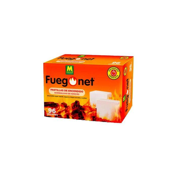 Zapalovací podložky - RŮZNÉ - Fuegonet 231442 - 96 kusů - Rychlé vaření - Hmotnost 0,678 kg