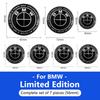 1/4/7pcs 81/72/46/56/68/mm Car Front Rear Logo Wheel Hub Center Cover Steering Wheel Center Stickers For BMW X1 X3 X5 X6 E46 E90 FY0