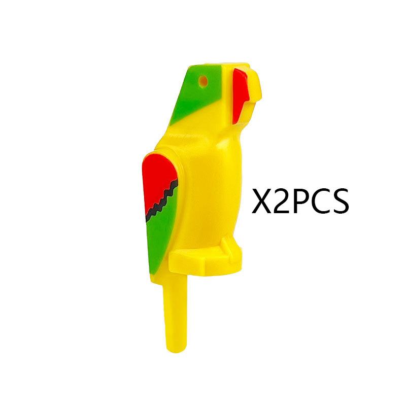 MOC Animals Building Block Goat Sheep Parrot Otter Cow Dog Pet Cat Panda Leopard Tiger Pig Zoo Deer Bear Eagle Bricks Toys Gift