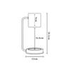 New Modern Candle Warmer Lamp Metal Base Sleep Amenities Fragrance Light Electric Dimmable Table Lamp Desk Decor