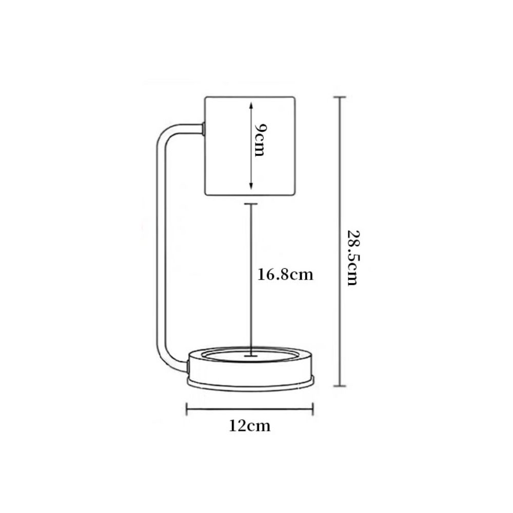 New Modern Candle Warmer Lamp Metal Base Sleep Amenities Fragrance Light Electric Dimmable Table Lamp Desk Decor