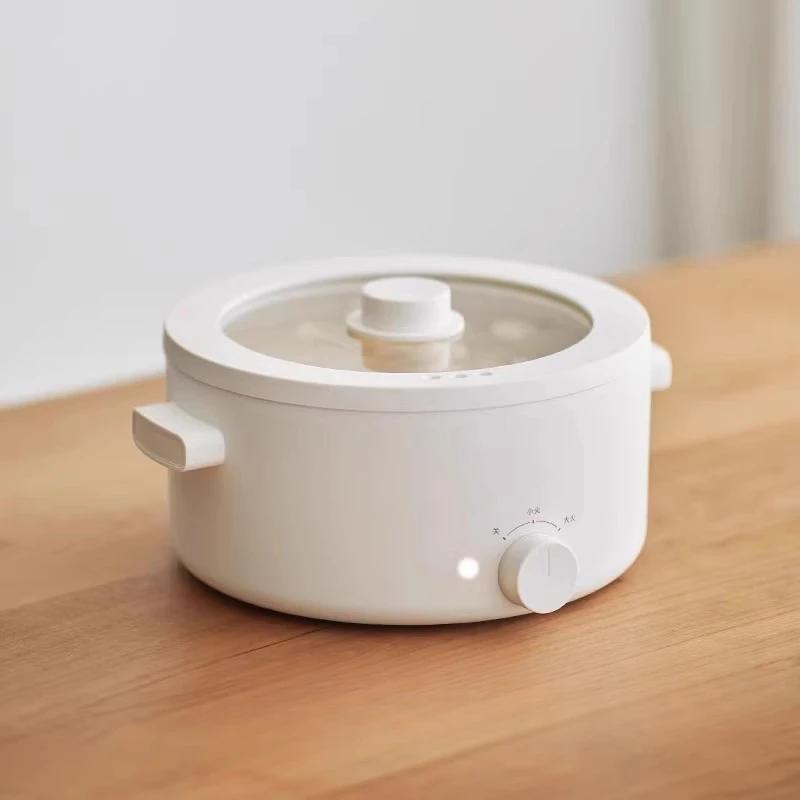 220v Electric Cooker 3L/5L Capacity Multifunctional Electric Hot Pot Portable Home Electric Fryer Noodle Pot For Dormitory