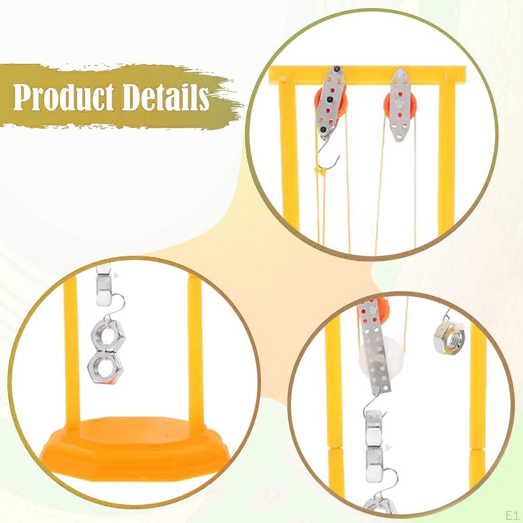 Pulley Block Set Learning Set,Physics Experiment Physical Model Teaching Props,Demonstrator for Home