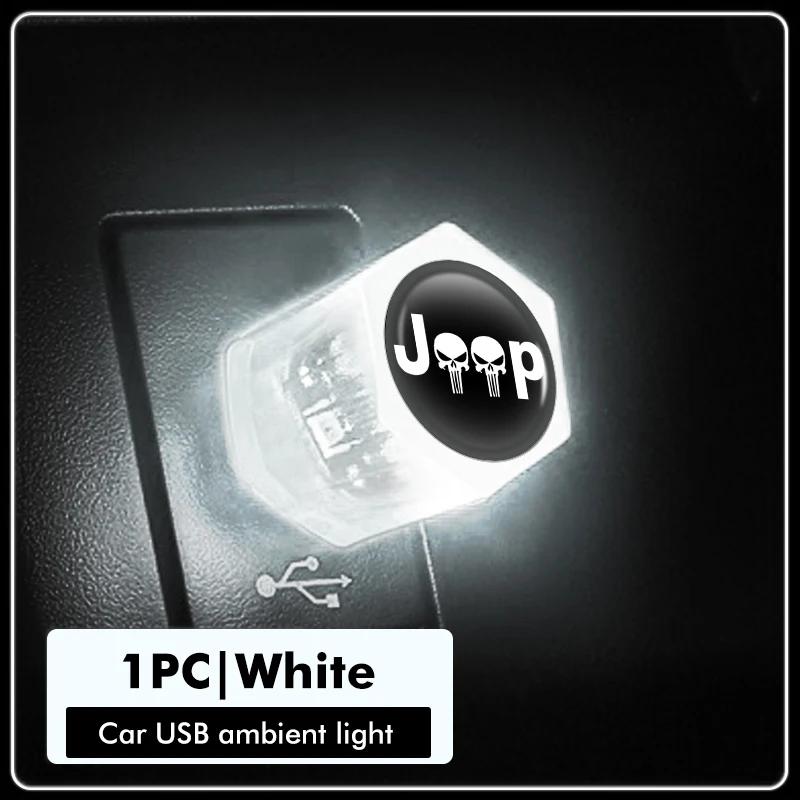 

For Jeep Car Atmosphere USB Mini LED Light Ambient Colorful Lamp For Jeep Grand Cherokee Compass Patriot Renegade Wrangler