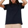 2024 European & American Women's Casual Loose Solid Color Short-Sleeved T-Shirt for Spring/Summer