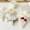 Milky White Bow Lace Socks Women Cute Lolita Japanese Jk Lace Socks Lolita Sweat-Absorbent Mid-Tube Socks