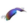Outdoor Polarized Sunglasses Clip On Hat for Men Women Fishing Cycling Traveling UV400 Silver Frame
