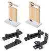 2Pcs Heavy Duty Pivot Hinge Stainless Steel Hidden Door Hinge 360/90 Degree Rotating Shaft Wooden Door Hinge Enduring