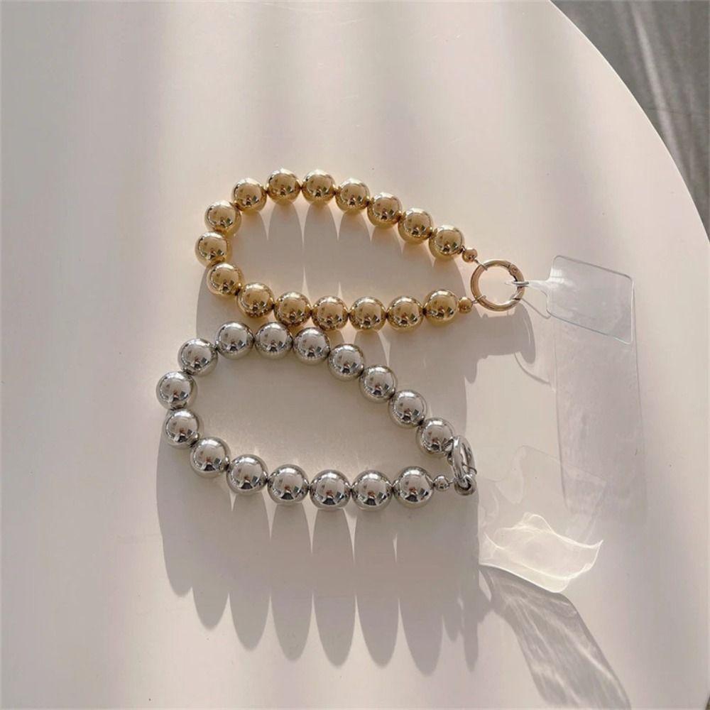 Luksuriøs Elektroplettert Perlekjede til Telefon Kvinner Mote Telefon Lanyard Telefonstropp Vesketilbehør