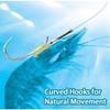 10Pcs High Strength Luminous Live Shrimp Fishing Hooks Sea Bass Carbon Steel Hook  Catfish Bass