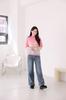 Sleeping Sheep Stretch Wide Flare Denim YKK Baggy Made In Bell Bottoms Women's Pants, Pants, Korea, (JP, Alphabet, M, Blue)