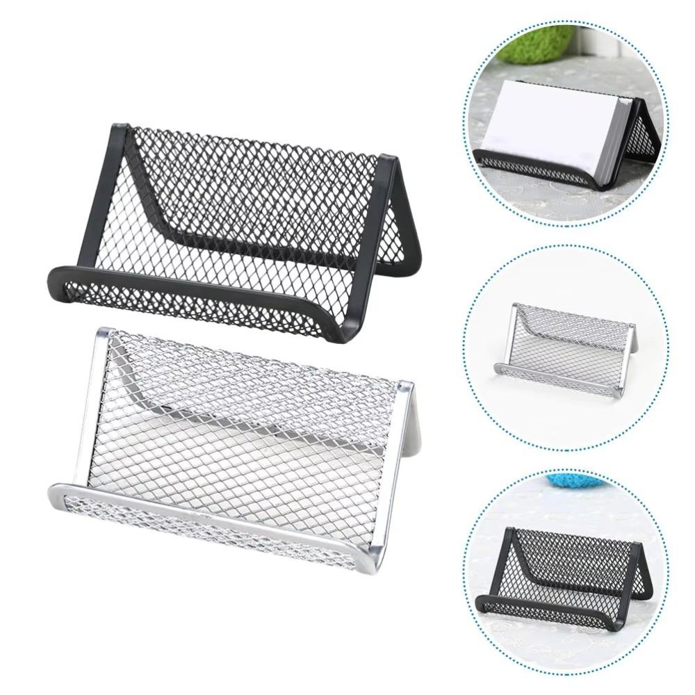 Suport Portabil din Plasă pentru Cărți de Vizită Raft Metalic pentru Depozitarea Cărților Suport de Înaltă Calitate pentru Cărți de Nume