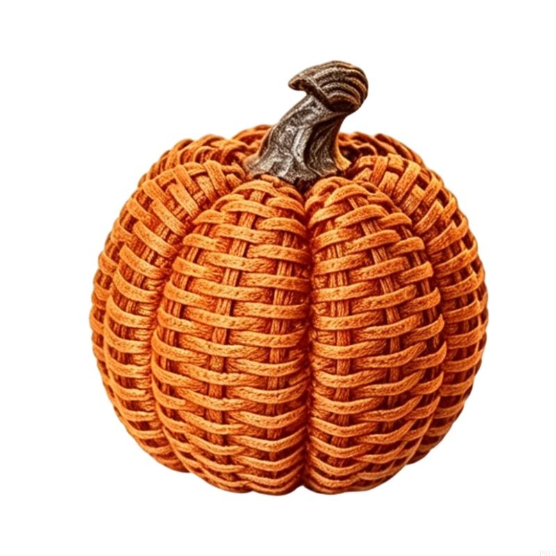 Artificial Pumpkin Fall Pumpkin Decors Weave Pumpkin Table Centerpieces Thanksgiving Fall Decors Decorative Pumpkins