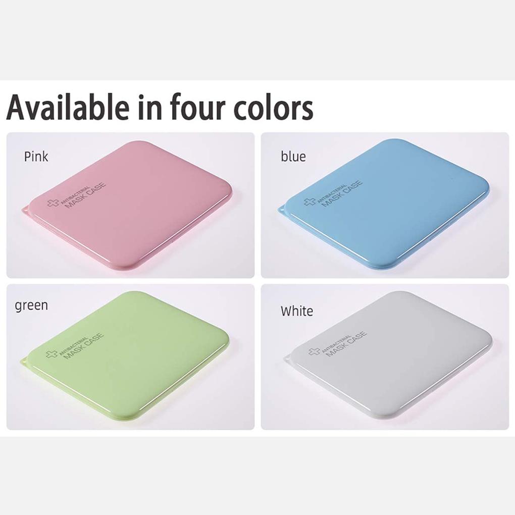 Mouth Cover Storage Single Use Mouth Cover PP Organizer Case Portable Box, Non-transparent, White