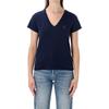 Polo Logo V-Neck Short Sleeve Pullover Regular T-Shirt Women Tops 211B14611-008