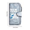 Stylish New York Printed Long Wallet Portable Card Holder Multi Slot Casual Purse