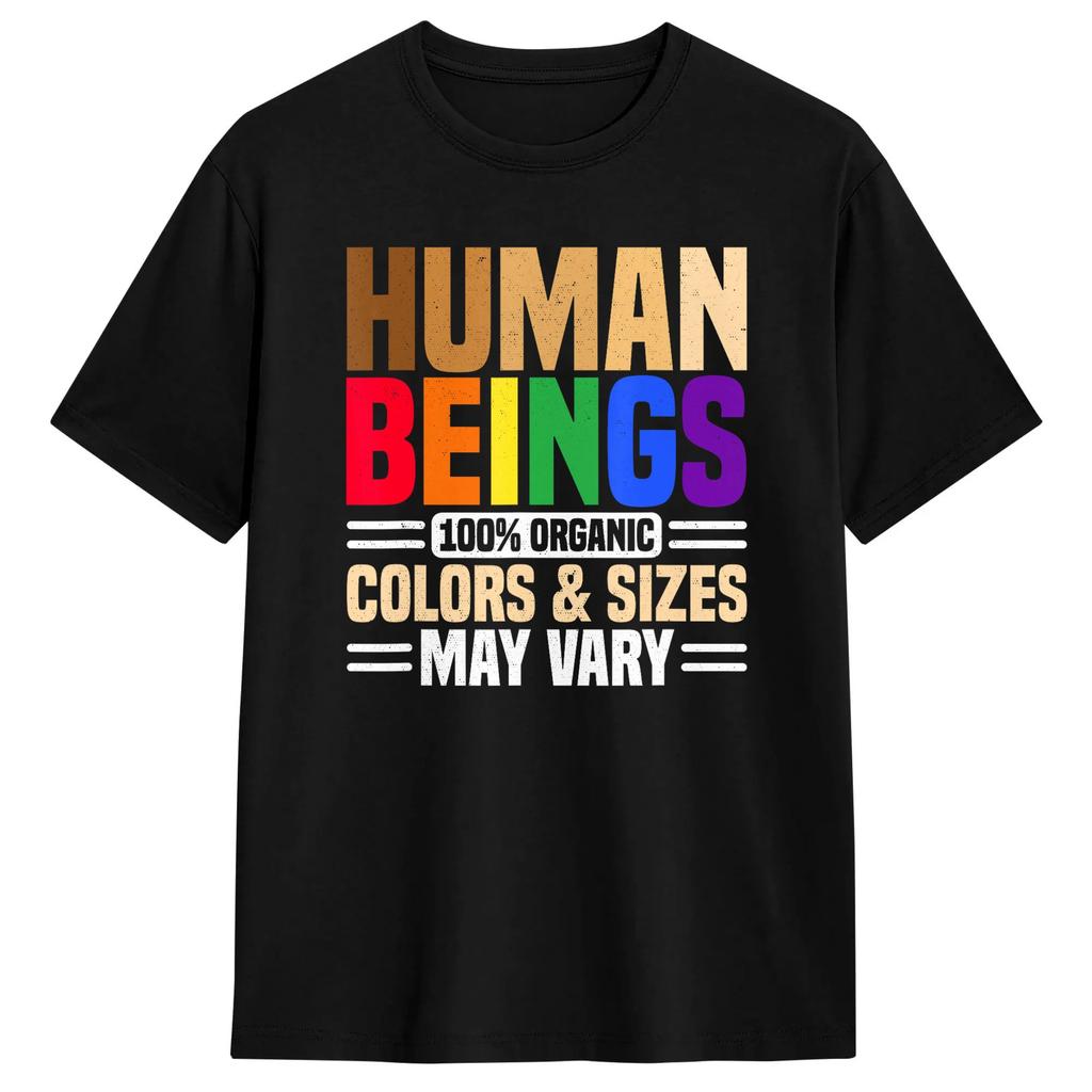 Huunisex Being 100 Organic Tshirt Summer Trendy Cool Tshirts 100 Cotton Round Neck Plus Size Tees Shortsleeve Aesthetic Tops