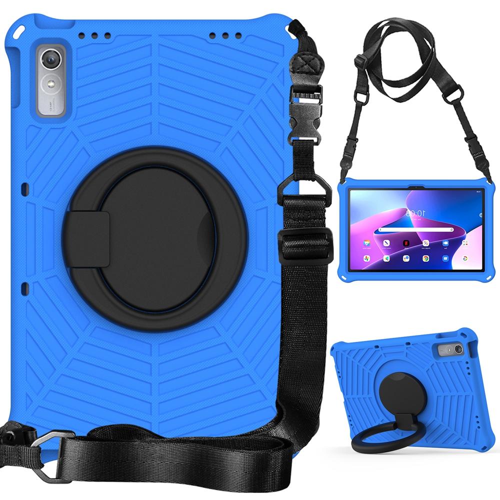

For Lenovo Tab P11 2nd Gen 2 11.5 Inch 2022 TB-350FU TB-350XU Case EVA Kids Safe Pull Ring Shockproof Shoulder Strap Stand Cover P11 Gen 2 11.5 синий
