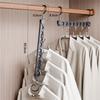 Space Saving Lightweight Garment Rack 6/8 Hooks For Scarves Ties Towels Foldable Storage Solution Closet Essential