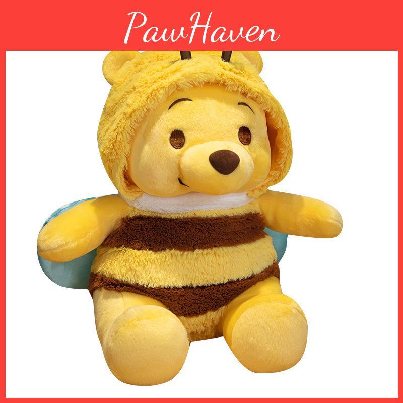The Pooh Winnie Bee Bear Animal Cartoon  Doll Pillow Stuffed Doll Gift Child