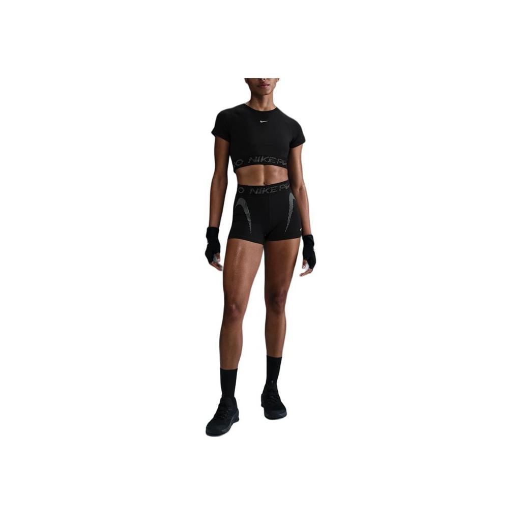 Nike Logo Letter Print Slim Fit Sports Shorts Women Shorts Black HJ1226-010