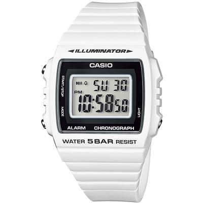 Uomo W-215H-7AJH (Orologio standard) Orologio quadrato Resina bianca digitale