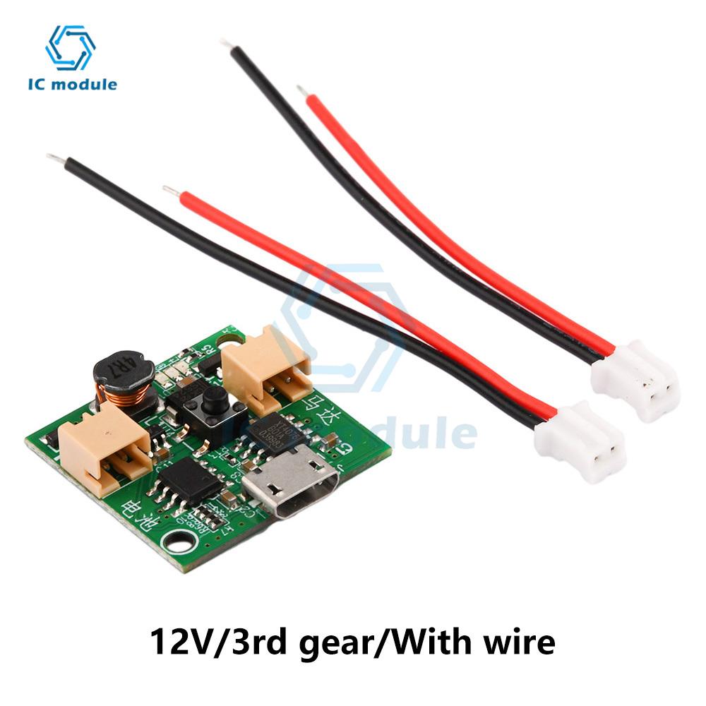 USB Small Fan Circuit Board 3.7V Battery Charger Module  Micro USB Fan Governor Wind Speed Controller
