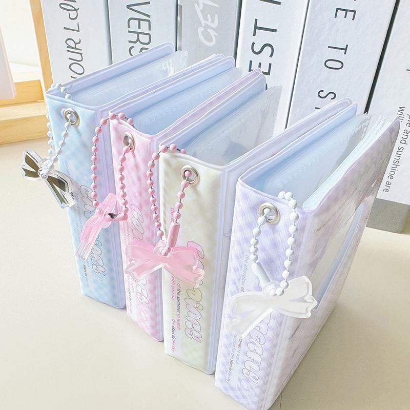 1Pc Cute Bow Photo Album 3 Inch Love Heart Hollow Picture Storage Case Kpop Card Binder Name Card Book Photocard Holder