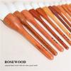 Luxury Rosewood Makeup Brushes Face Powder Blush Highlight Eye Shadow Cosmetic Brushes with Soft Goat Hair
