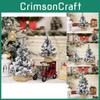 Kreativer künstlicher Schnee Mini-Weihnachtsbaum Dekorative Tischdekoration 30cm Ideal für festliche Dekoration