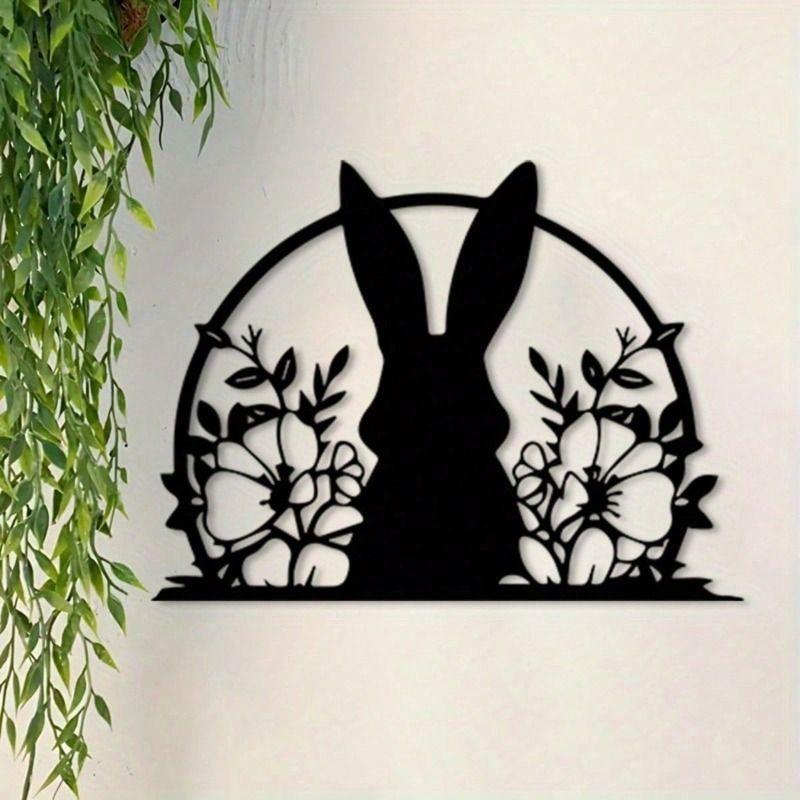 Metal Penguin Wall Art Geometric Vintage Decor Living Room