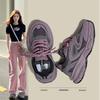 Purple Platform Dad Shoes Children's Summer New Versatile, Lightweight and Breathable Casual Height-increasing Sports Shoes