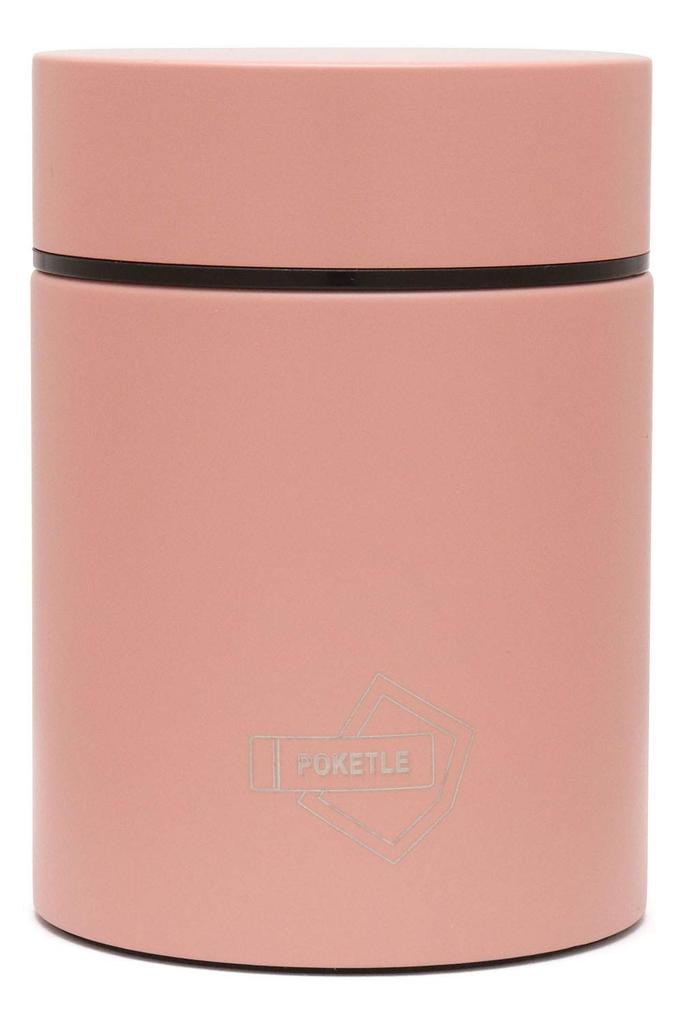 POKETLE Stainless Steel Soup Bottle, 160mL, Peach Pink