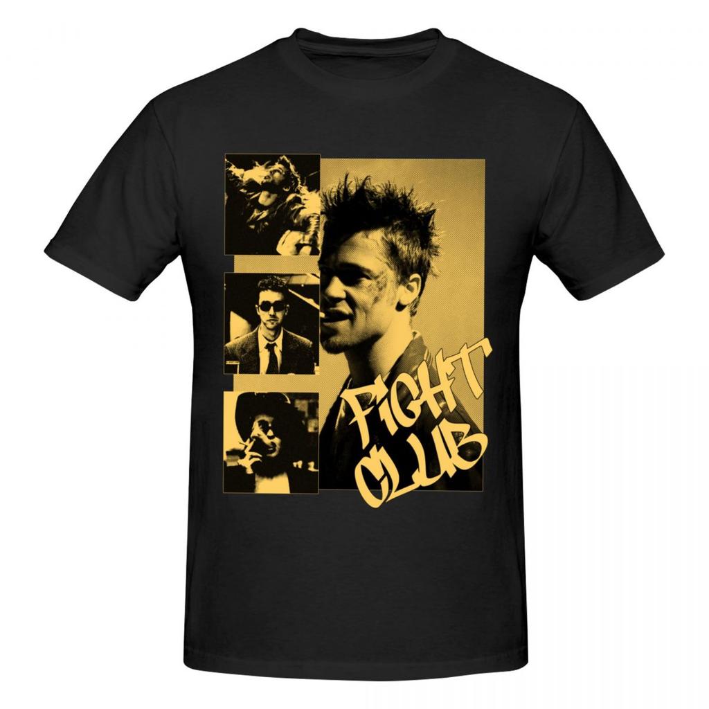 Unisex Fight Club Movie Tyler Durden T Shirt Vintage Oneck Cotton Unisex Tshirt