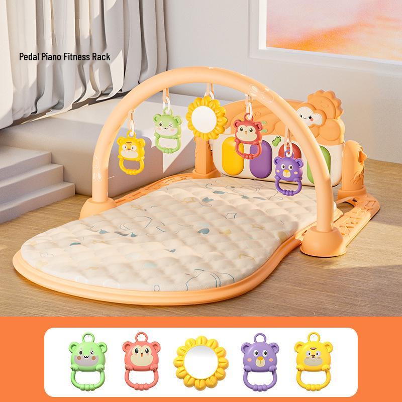 Sală de joacă pentru bebeluși cu muzică, covor de târâre cu pian pentru educație timpurie (0-1 an)