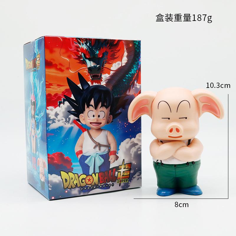 6Pcs/Style  Super Anime Figure Son Goku/Krillin/Bulma Action Figure Pvc Collection Decoration Model Doll Toys Gifts