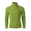 Herren Pullover Herbst/Winter 2024 Hoher Kragen Unifarben Lässig Gestrickt